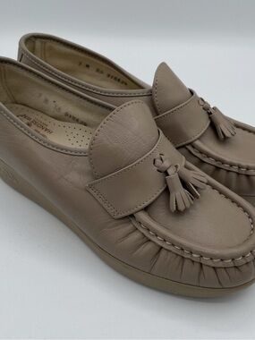 SAS Taupe Tassel Loafers